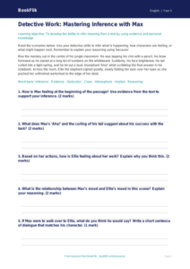 Free Inference Worksheet | Year 5 Core | BookFlik