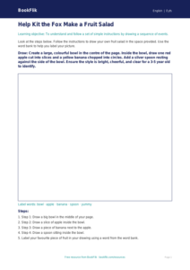 Free Instructions Drawing Sheet | EYFS Core | BookFlik