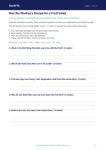 Free Instructions Track Sheet | Year 1 Core | BookFlik