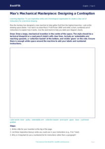 Free Instructions Drawing Sheet | Year 5 Core | BookFlik
