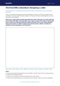 Free Letter Writing Drawing Sheet | Year 4 Greater Depth | BookFlik