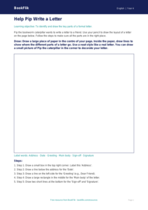 Free Letter Writing Drawing Sheet | Year 4 Supported | BookFlik