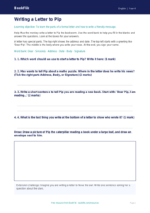 Free Letter Writing Worksheet | Year 4 Supported | BookFlik