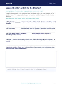 Free Myths And Legends Activity Sheet | Year 4 Supported | BookFlik