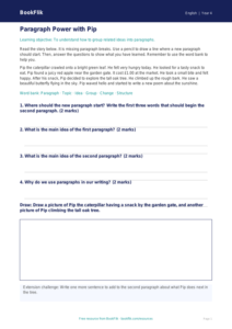 Free Paragraphs Track Sheet | Year 4 Supported | BookFlik