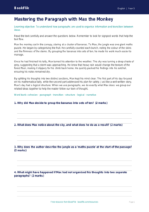 Free Paragraphs Comprehension | Year 5 Core | BookFlik