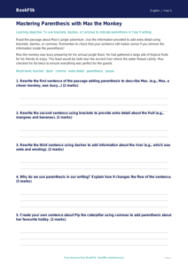 Free Parenthesis Track Sheet | Year 5 Core | BookFlik
