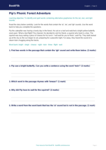 Free Phonics Track Sheet | Year 3 Core | BookFlik