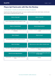 Free Playscripts Flashcards | Year 4 Supported | BookFlik