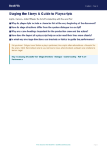 Free Playscripts Poster | Year 4 Greater Depth | BookFlik