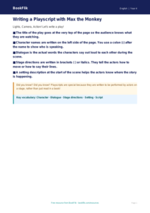 Free Playscripts Poster | Year 4 Supported | BookFlik