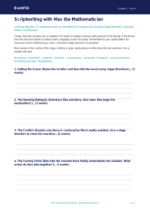 Free Playscripts Writing Frame | Year 4 Greater Depth | BookFlik