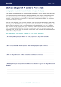 Free Playscripts Comprehension | Year 5 Core | BookFlik