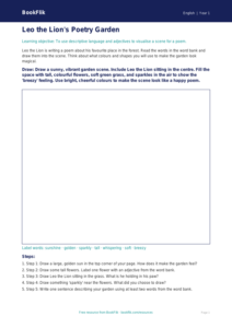 Free Poetry Drawing Sheet | Year 1 Core | BookFlik