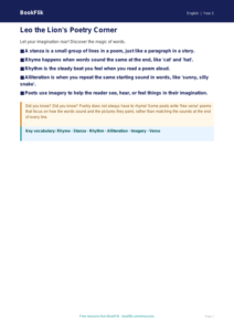 Free Poetry Poster | Year 2 Core | BookFlik