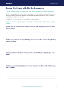 Free Poetry Writing Frame | Year 2 Core | BookFlik