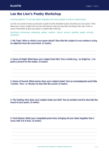 Free Poetry Template | Year 3 Core | BookFlik