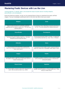 Free Poetry Flashcards | Year 5 Greater Depth | BookFlik