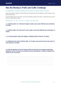 Free Prefixes And Suffixes Assessment | Year 4 Supported | BookFlik