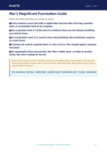 Free Punctuation Poster | Year 3 Core | BookFlik