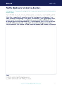 Free Reading Comprehension Colouring Page | Year 2 Core | BookFlik