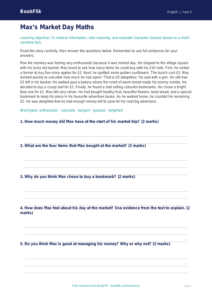 Free Reading Comprehension Worksheet | Year 2 Core | BookFlik