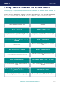 Free Reading Comprehension Flashcards | Year 2 Core | BookFlik