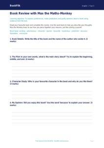 Free Reading Comprehension Template | Year 3 Core | BookFlik