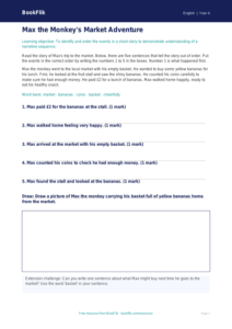 Free Reading Comprehension Activity Sheet | Year 4 Supported | BookFlik