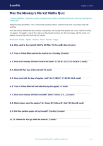 Free Reading Comprehension Quiz | Year 4 Supported | BookFlik