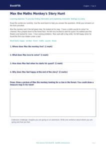 Free Reading Comprehension Worksheet | Year 4 Supported | BookFlik