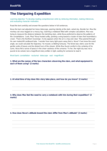 Free Year 5 Reading Comprehension Worksheet | PDF Download | BookFlik