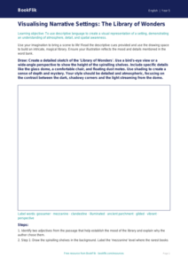 Free Reading Comprehension Drawing Sheet | Year 5 Greater Depth | BookFlik