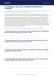 Free Reading Comprehension Track Sheet | Year 5 Greater Depth | BookFlik