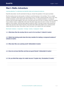 Free Sentence Structure Comprehension | Year 4 Supported | BookFlik
