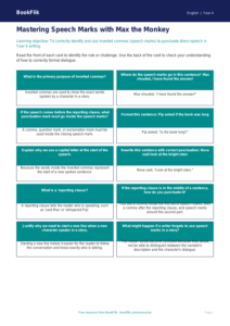 Free Speech Marks Flashcards | Year 4 Greater Depth | BookFlik