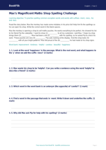 Free Spelling Track Sheet | Year 2 Core | BookFlik