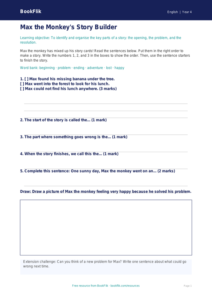 Free Stories Activity Sheet | Year 4 Supported | BookFlik