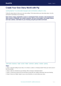 Free Stories Drawing Sheet | Year 4 Supported | BookFlik