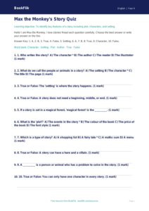Free Stories Quiz | Year 4 Supported | BookFlik
