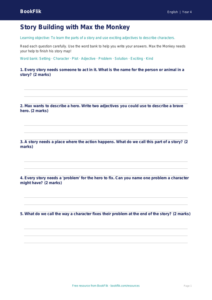Free Stories Worksheet | Year 4 Supported | BookFlik