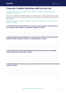 Free Stories Template | Year 5 Core | BookFlik