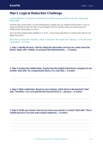 Free Verbal Reasoning Writing Frame | Year 5 Core | BookFlik