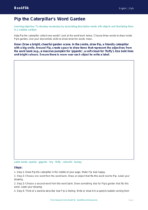 Free Vocabulary Drawing Sheet | EYFS Core | BookFlik