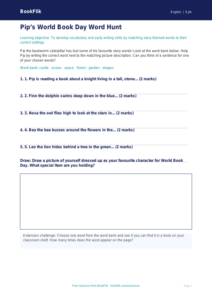 Free World Book Day Activity Sheet | EYFS Core | BookFlik