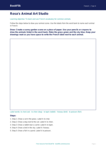 Free Animals Drawing Sheet | Year 4 Supported | BookFlik