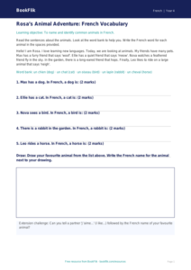 Free Animals Track Sheet | Year 4 Supported | BookFlik