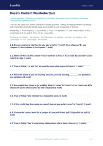 Free Clothes Quiz | Year 4 Greater Depth | BookFlik