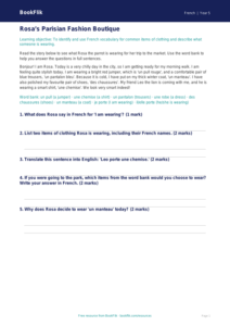 Free Clothes Track Sheet | Year 5 Core | BookFlik