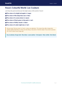 Free Colours Poster | Year 4 Supported | BookFlik